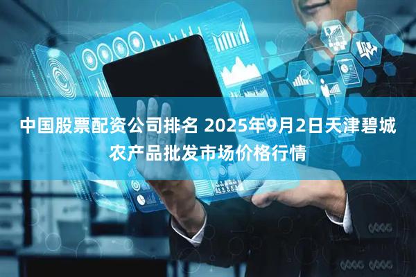 中国股票配资公司排名 2025年9月2日天津碧城农产品批发市场价格行情